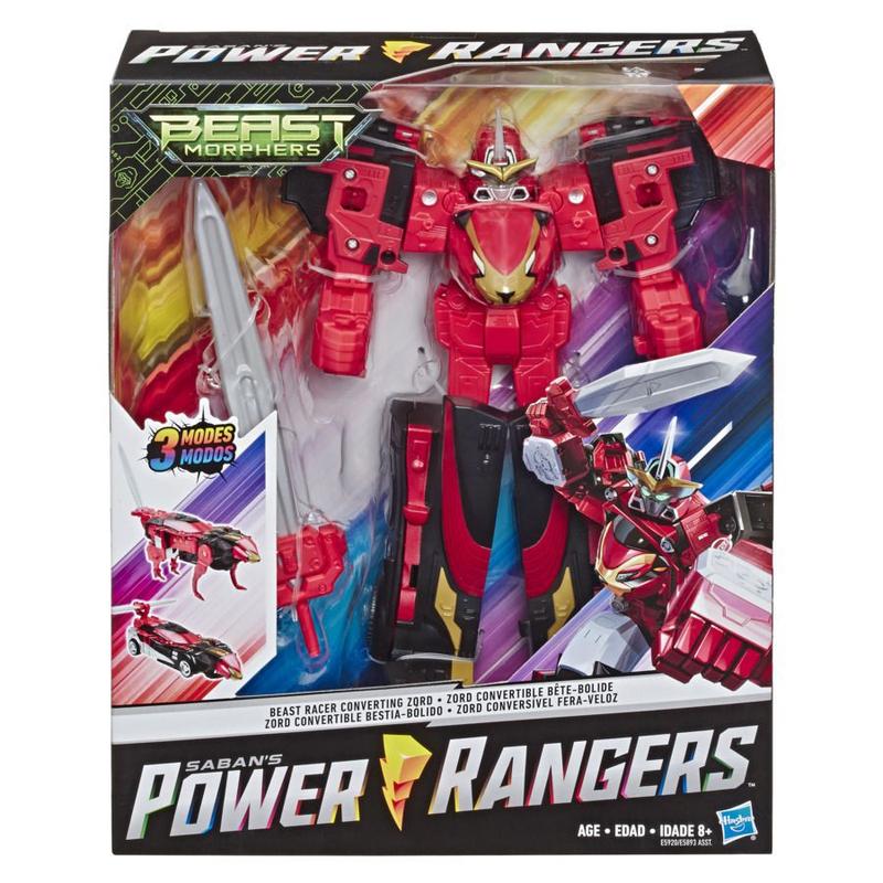 Roberts MORPH 中古美品6,6-47.5L Power Rangers Beast Morphers Zord Conversível Fera-Veloz - Hasbro